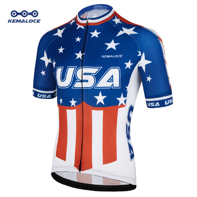 KEMALOCE Bike Jersey USA Navy - Outdoor Sport Usa のレビューと価格