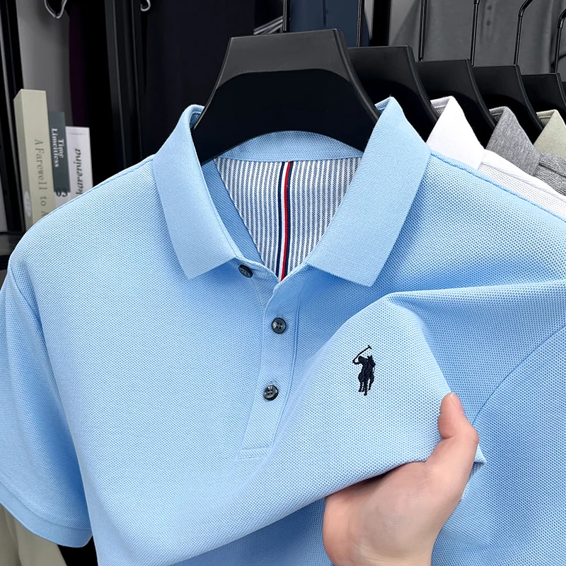 Men's 100% Cotton Short Sleeve - Polo Shirt Equestrian のレビューと価格
