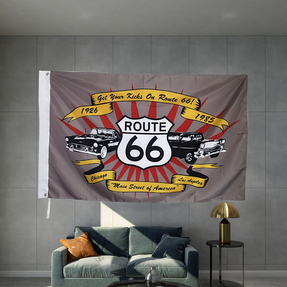 Route 66 USA Flag Mother Road - Outdoor Sport Usa のレビューと価格