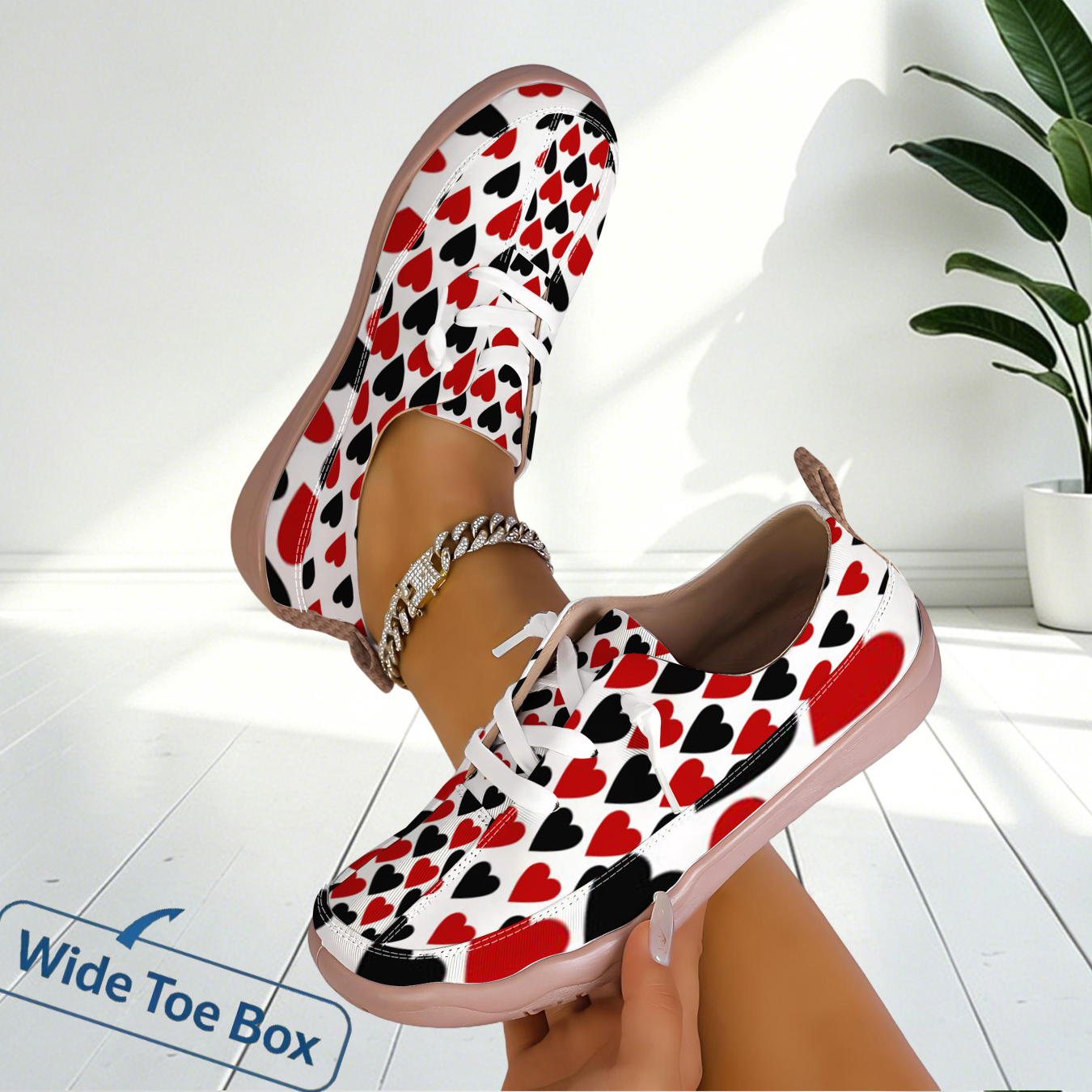 Outdoor Sports Shoes - Women Breathable Casual Sneakers Wide Toe