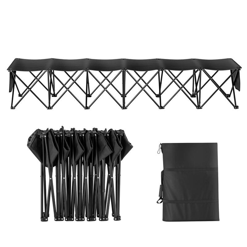 6 Seat Portable Folding Sport - Outdoor Sport Bench のレビューと価格