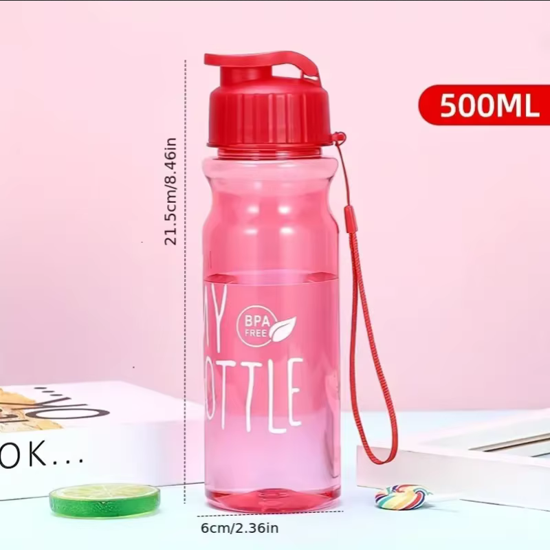 1pc 500ML Transparent Flip Top - Outdoor Sport Field のレビューと価格