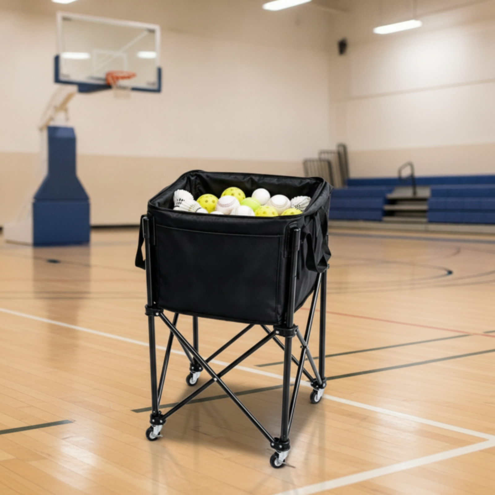 Folding Storage Ball Cart Easy - Outdoor Sport Gym のレビューと価格