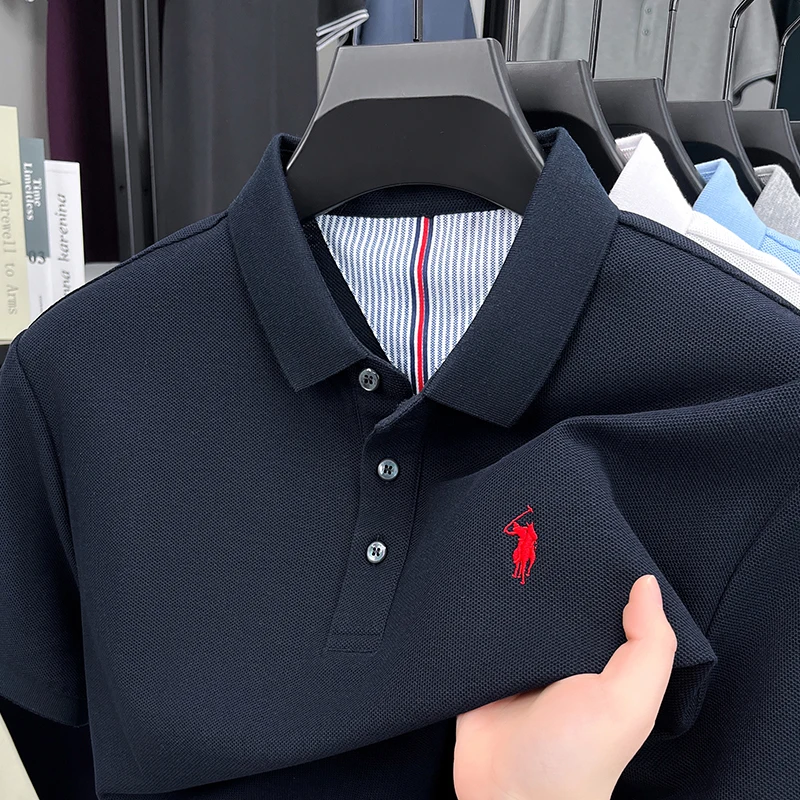 Men's 100% Cotton Short Sleeve - Polo Shirt Equestrian のレビューと価格