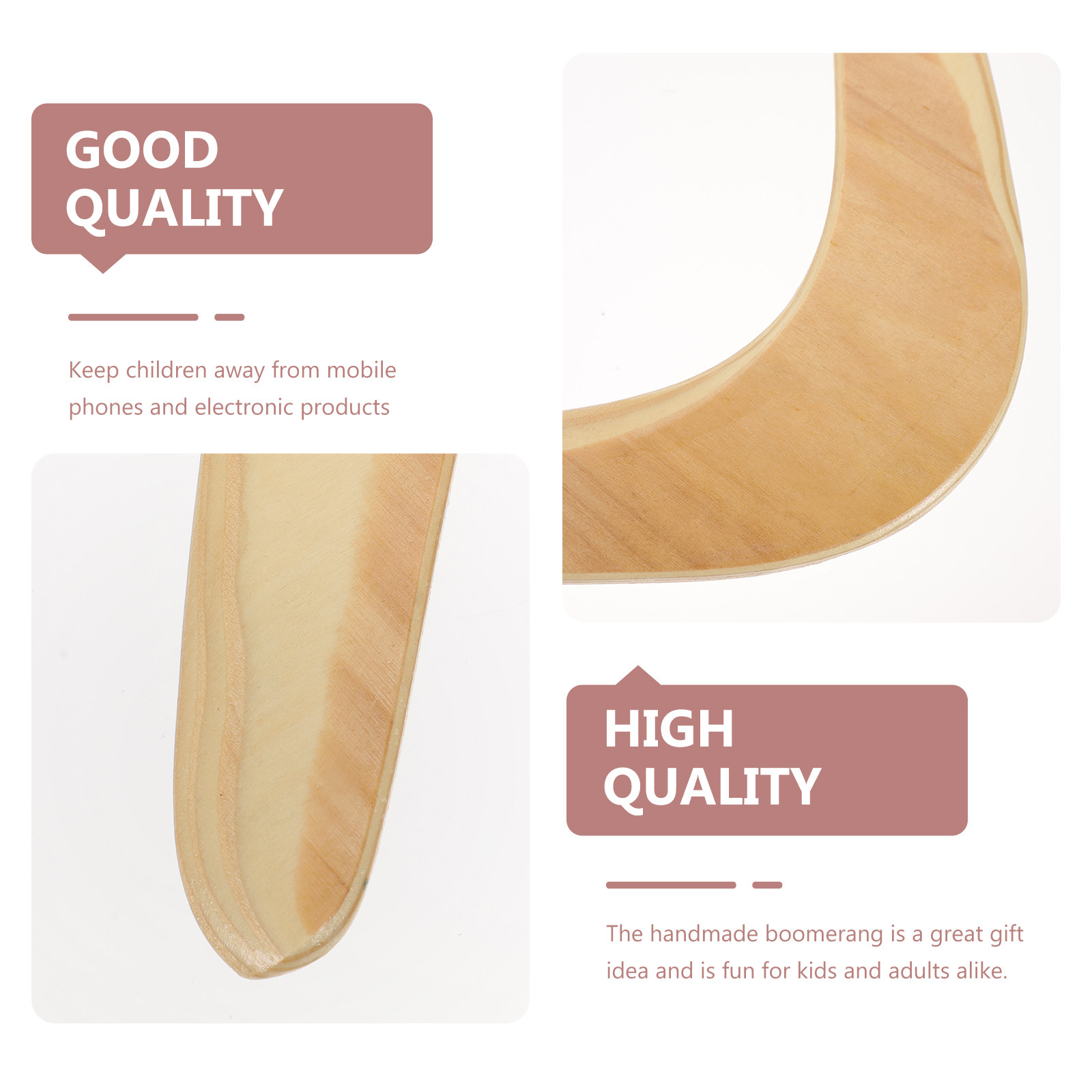1Pcs Boomerang Wooden Outdoor  - Outdoor Sport Field のレビューと価格