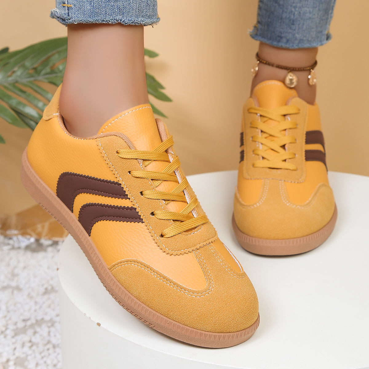 Fashionable Yellow Women's Cas - Outdoor Sports Shoes のレビューと価格