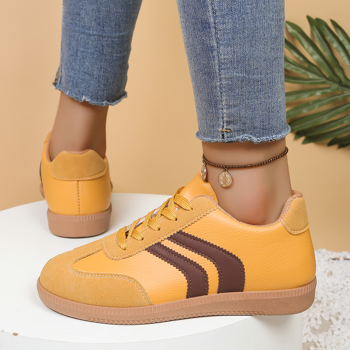 Fashionable Yellow Women's Cas - Outdoor Sports Shoes のレビューと価格