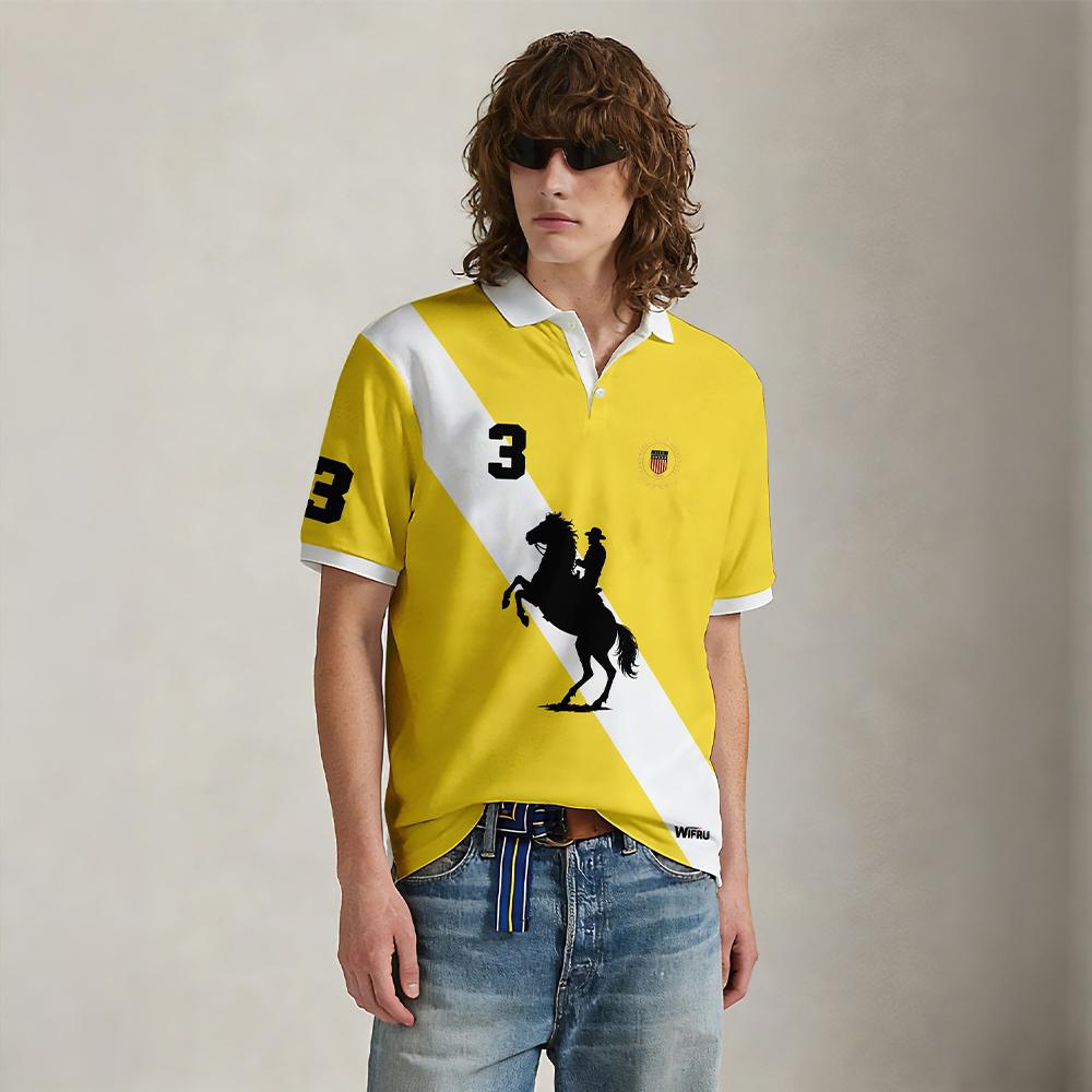 New Black And White Stripe Pol - Polo Shirt Equestrian のレビューと価格