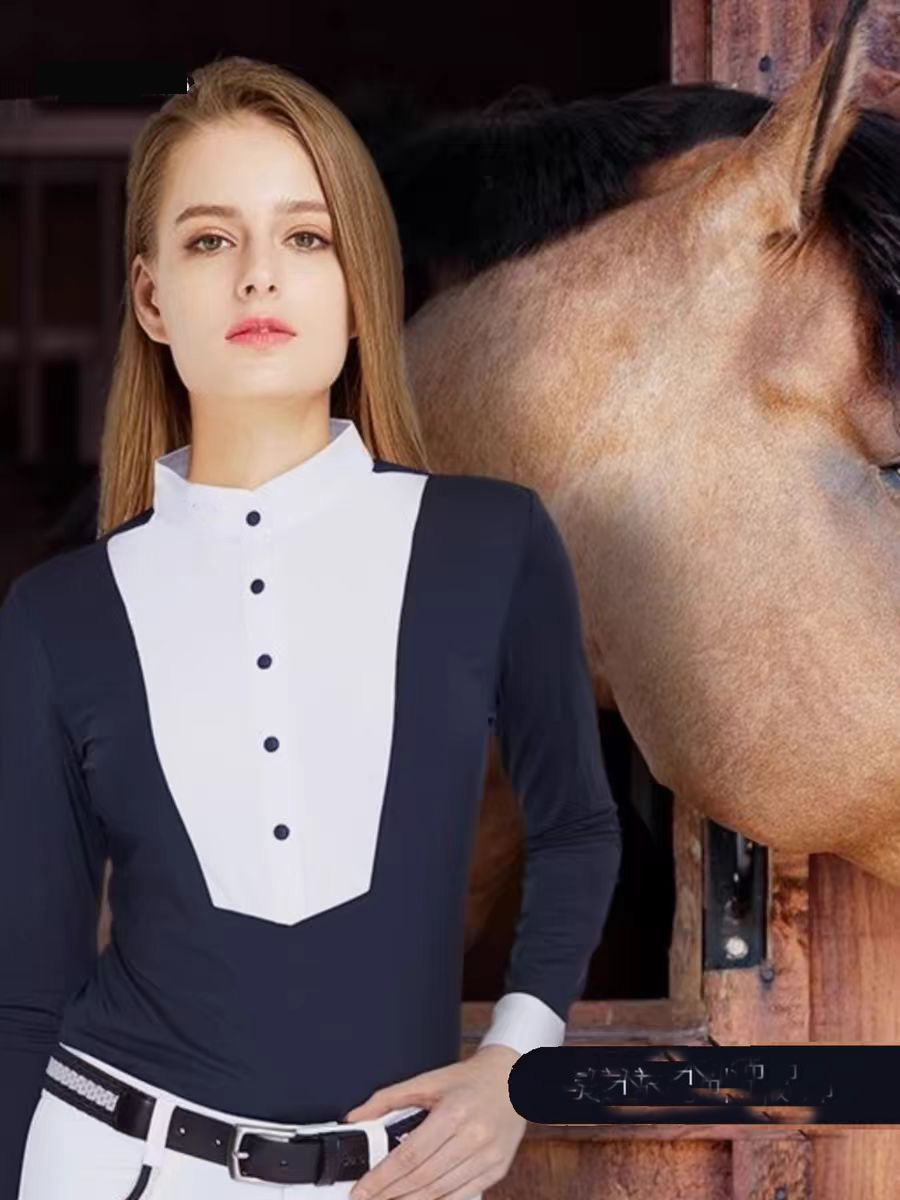 Equestrian polo shirt long sle - Polo Shirt Equestrian のレビューと価格