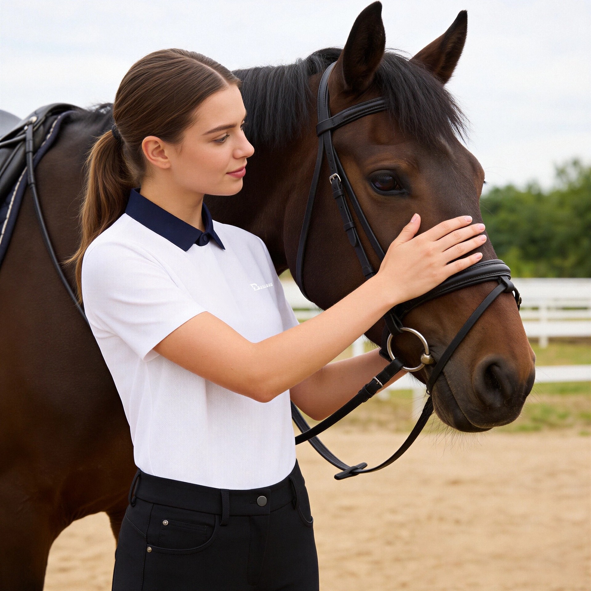 Baslong Spring/summer Equestri - Polo Shirt Equestrian のレビューと価格