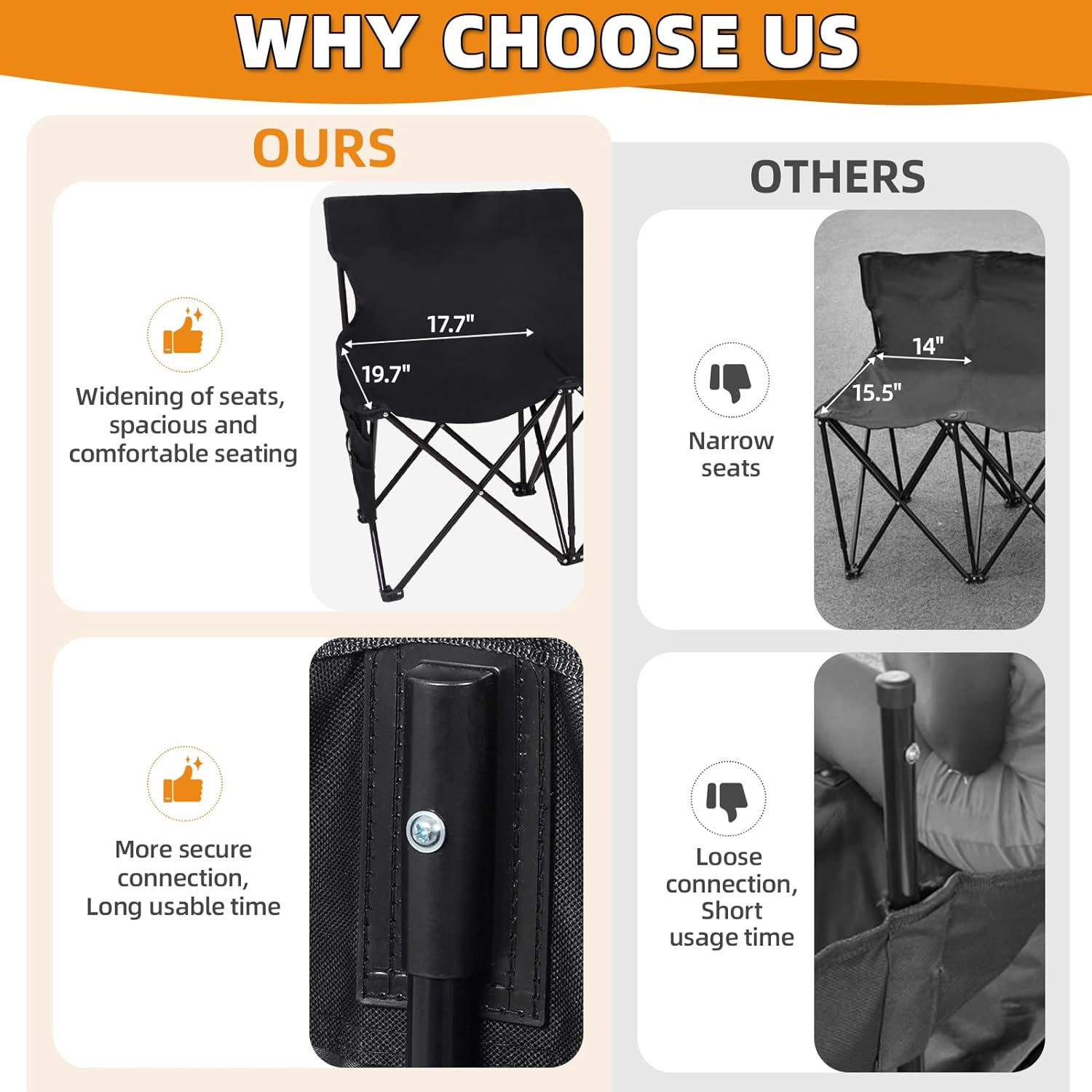Portable Folding Black Outdoor - Outdoor Sport Bench のレビューと価格
