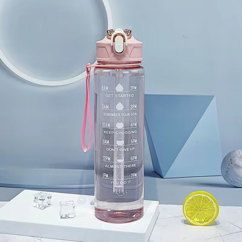 900ml Sports Bottle With Time  - Outdoor Sport Field のレビューと価格