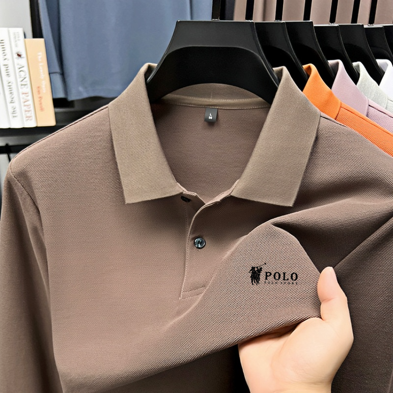 Men's brand polo shirt long sl - Polo Shirt Equestrian のレビューと価格
