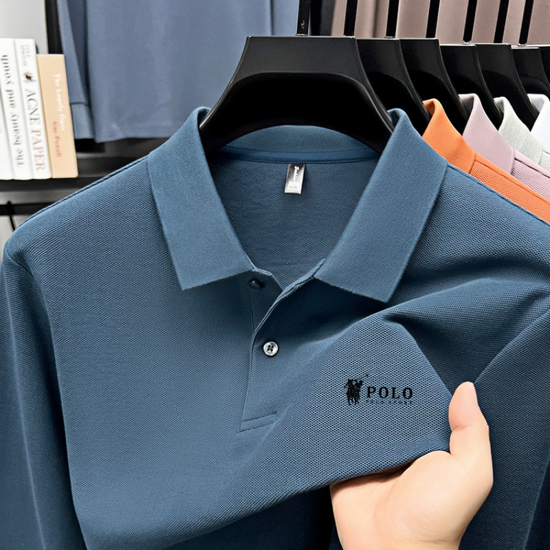 Men's brand polo shirt long sl - Polo Shirt Equestrian のレビューと価格