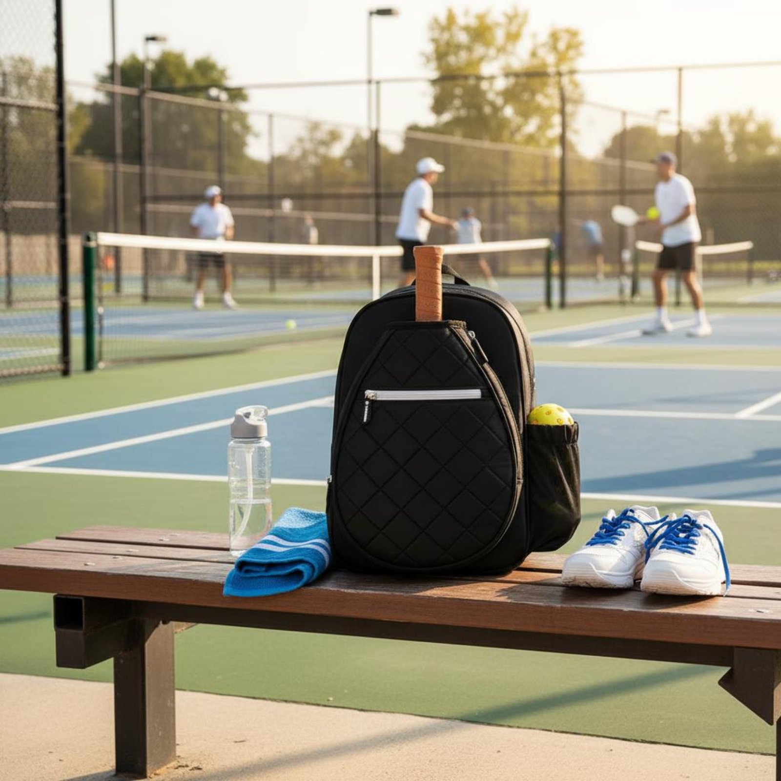 Quilted Pickleball Backpack Li - Outdoor Sports Shoes のレビューと価格
