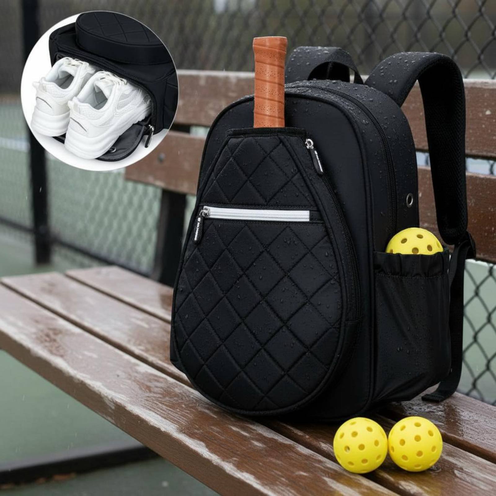 Quilted Pickleball Backpack Li - Outdoor Sports Shoes のレビューと価格