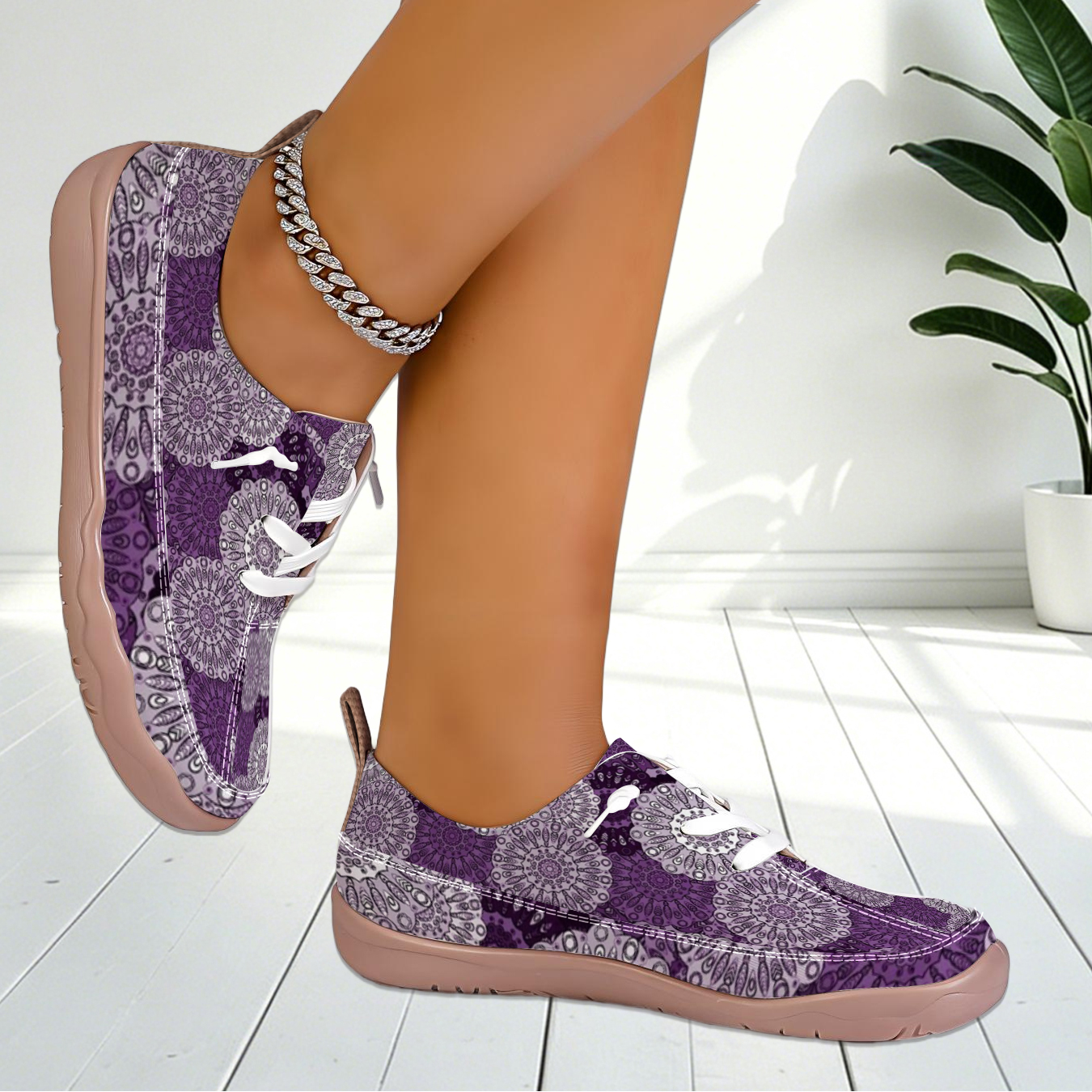 Women Geometric Print Wide Toe - Outdoor Sports Shoes のレビューと価格