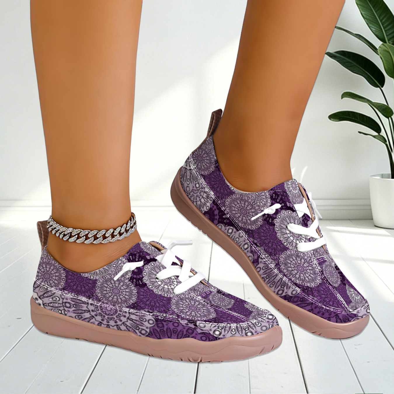 Women Geometric Print Wide Toe - Outdoor Sports Shoes のレビューと価格